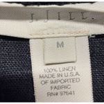 J.Jill  Linen Button Front Jacket Womens Size M Black Lagenlook Photo 1