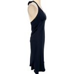 J.Crew Women's Y2K Silk Babydoll Halter Neck Midi Slip Dress Blue Size 4 Fairy Photo 6