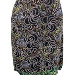Studio M Black Floral Print Side Tie Casual Fully Lined Mesh Dress Photo 7
