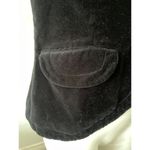 Newport News velvet blazer size 6 soft black cotton one button cocktail nye Photo 6