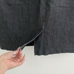 Sandro Denim Jean Knee Pencil Skirt  Designer Washed Black Size 12 cotton Photo 5