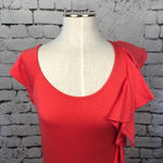 Ella Moss  Monaco‎ Ruffle Mini Dress Orange Red Photo 1