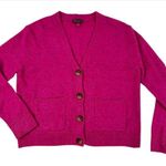 Vince Camuto  Pink Cropped oversized Cardigan Sweater Photo 0