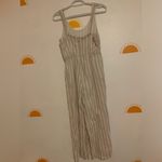 Rachel Zoe Beige and White Striped Jumpsuit Photo 7