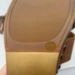 Lucky Brand Famla Size 8 Brown Leather Slingback Platform Sandal Chunky Photo 2