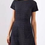 Loft NWT  Retro Tweed Fit & Flare Patch Pocket Mod Dress Black White Size 12 NEW Photo 9