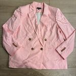 J.Crew  Women’s Relaxed Double Breasted Blazer City Twill Light Pink Size 10 Photo 2