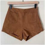 Hollister Faux Suede High Rise Patch Pocket Shorts Size 3 Photo 1