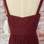 Bill Levkoff  1162 Wine Burgundy Regency Chiffon A-line Dress Bridesmaid 14 Photo 7