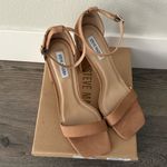 Steve Madden  Tiaa Ankle Strap Block Heel Sandals - Size 10 - Camel‎ Nubuck - NWB Photo 5