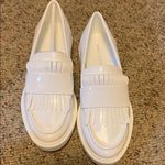 Marc Fisher  Women's Shiny White Loafers Photo 0