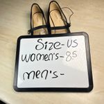 Liz Claiborne  Black Satin Pointed Toe Mary Jane Flats with Gold Heel Memory 8.5 Photo 10