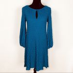Missoni  dark teal knit long sleeve dress Photo 2
