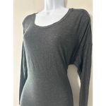 Victoria's Secret Long Sleeve Scoop Neck Modal Blend Top Charcoal Gray S P Photo 1
