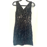 🔥Midnight Nikibiki Black mini Sequined Dress Size S Photo 1