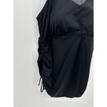 Swimsuits For All Black Racerbank Mesh Tankini Bathing Suit Top Womens 22 Size undefined Photo 3