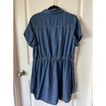 Women’s Jean Dress Large Denim Work Office Knee Length 0096‎ Blue Photo 3