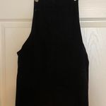 Black Denim Overall Dress Size 6 Photo 0