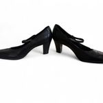 Croft & Barrow vintage y2k‎ Black  leather mary jane pumps size 8. Photo 6