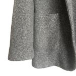 Vera Wang  "Simply Vera" Soft Grey Knit Notched Collar Open Front Coat Photo 2