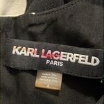 Karl Lagerfeld KARL LAGERFIELD size 4 women's dress black white dots lined zips closed up back Photo 2