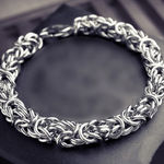 Link Chain Bracelet for Men Women,Streetwear Punk Hip Hop Unisex Bracelet Silver Photo 0
