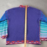 Vtg Rebecca Stone Western Knit Cardigan Sweater Cactus Guitar Butterfly Sz M Size M Photo 3