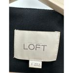 Loft Ann Taylor  Women's Black Zip Up Long Sleeve Blazer Jacket Front Zipper 6 4 Photo 4