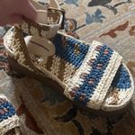 Free People  Woven Sandals - Blue and Tan Photo 4