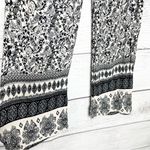 Maxine Nichols Black & White Boho Paisley Casual Festival Pants Size Medium Photo 1
