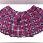Hustler Hollywood Fuchsia Plaid Skirt and Tie Set Pink Photo 5