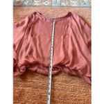 Tina Stephens Silk Blend Batwing Top Pink One Size Made in Italy Photo 6