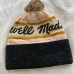 Madewell NWT  Retro Pom-Pom Beanie Winter Hat in Cloud Lining NI562 One Size Photo 0