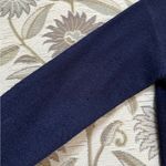 Vintage Wool Coat Jacket w/Leather Flower Pickett & Smith M Medium Blue Photo 4