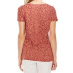 Vince Camuto NWT Calico Linen Blend Pocket Tee Photo 2
