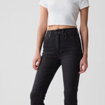 Universal Threads Universal Thread Women's High-Rise Ankle Bootcut Jeans,NWT 4L/27 in black Photo 0