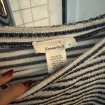 Navy and white striped sweater Blue Photo 1