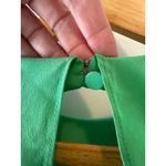 Alexis  Green Silk Cateline Cape Sleeve Midi Dress Size M Formal Elegant Photo 7