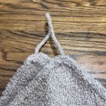 Garage NUE Fuzzy Cozy Plush Taupe Cami Crop Top Size Large Photo 4