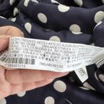 ZARA  Woman Shirt Womens XS Blue White Polka Dot Long Sleeve‎ Blouse Tunic Top Photo 4