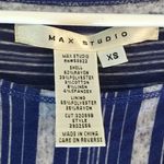 Max Studio - blue white stripe dress gathered waist Photo 3