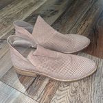 Eileen Fisher Leaf Nubuck Suede Perforated Booties in Earth Photo 2