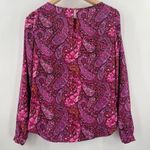 Ann Taylor  Blouse Size 4 Paisley Print Business Casual Office Work Evening Light Photo 2