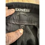 EXPRESS Editor Pants Women's 0R Gray Black Stretch Fabric Low Rise Career Office Photo 3
