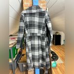BCBGeneration BCBG Wool Plaid Trench Coat Photo 3