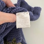 Vintage Tie Front Swetaer M/L Blue Green Fairy Grunge Lagenlook Artsy Whimsical Size M Photo 7