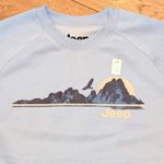 Jeep 🆕  Womens L Sky Blue Wrangler Sweatshirt Live Free Authentic Merch NEW Photo 1