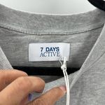 7 Days Active Monday crew neck sweatshirt oversized heather gray cotton size S Photo 8