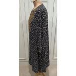 J Jill Floral Embroidered Dress Lightweight Pockets Boho Size L Photo 5