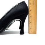 PHYLLIS POLAND for BERGDORF GOODMAN, fabric heels, made in Italy, size 8.5 Black Photo 6